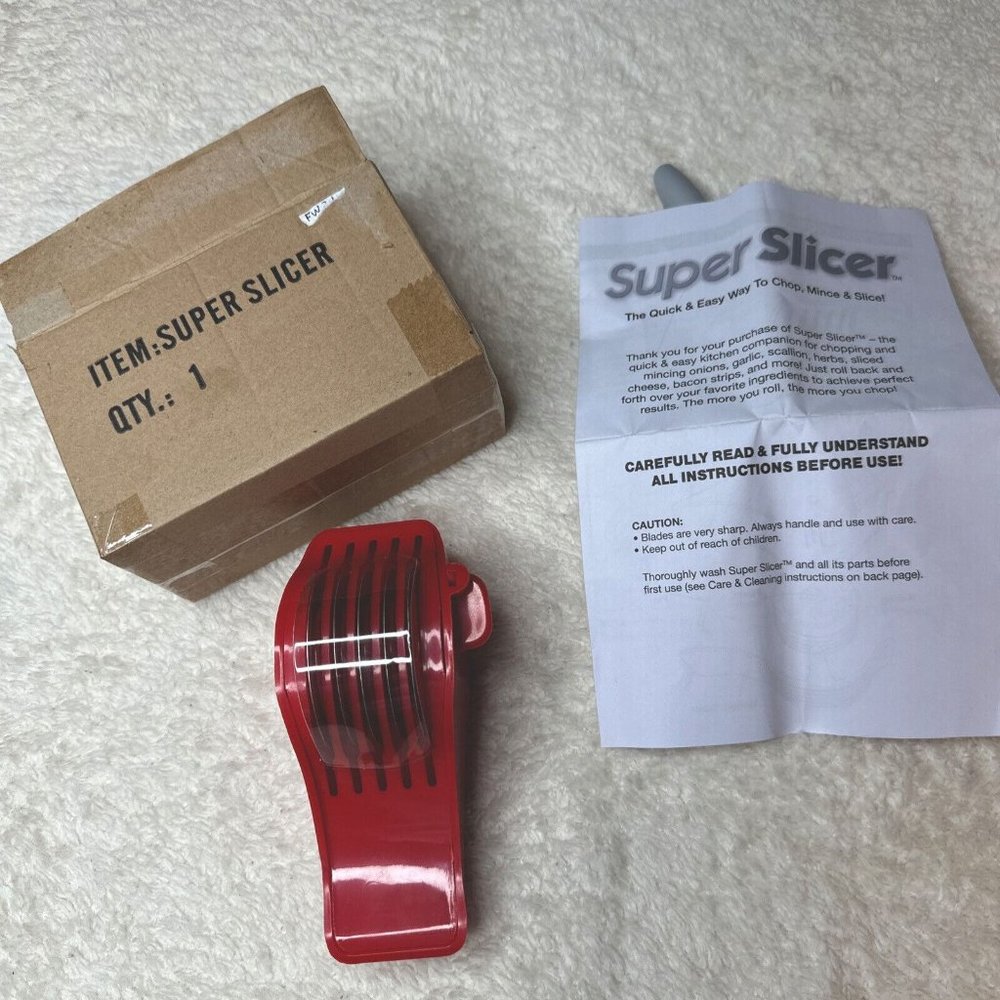 Manual Food Processor Rolling 5 Blade Super Slicer Chop Mince Slice NEW